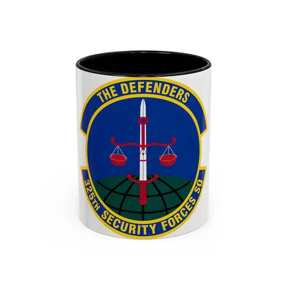 325 Security Forces Squadron ACC (U.S. Air Force) Accent Coffee Mug 11oz Black - Go Mug Yourself