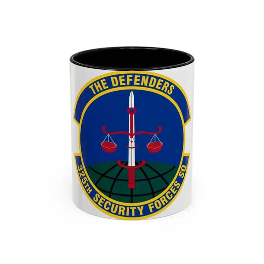 325 Security Forces Squadron ACC (U.S. Air Force) Accent Coffee Mug 11oz Black - Go Mug Yourself