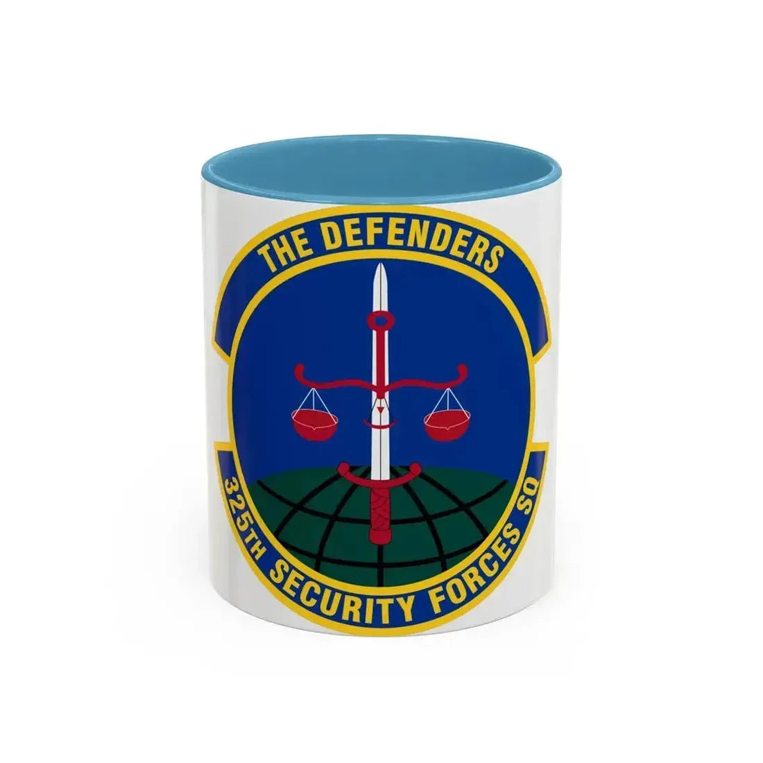 325 Security Forces Squadron ACC (U.S. Air Force) Accent Coffee Mug 11oz Light Blue - Go Mug Yourself