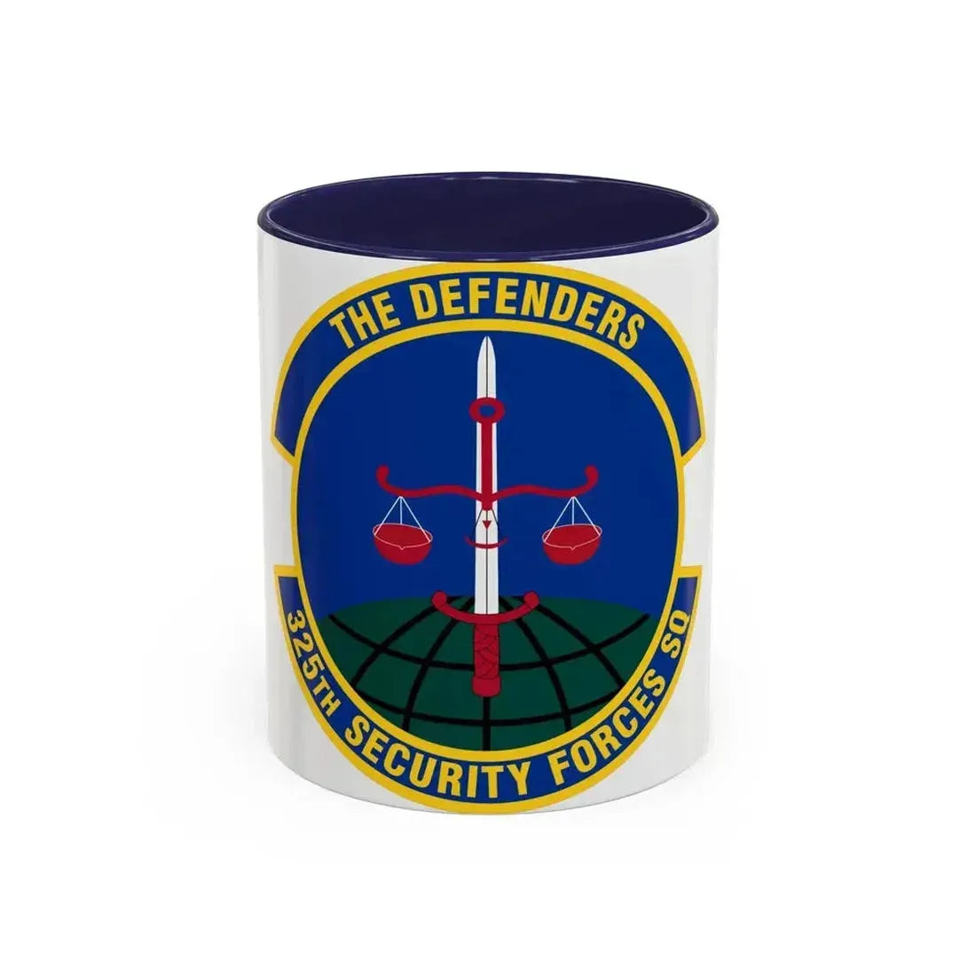325 Security Forces Squadron ACC (U.S. Air Force) Accent Coffee Mug 11oz Navy - Go Mug Yourself