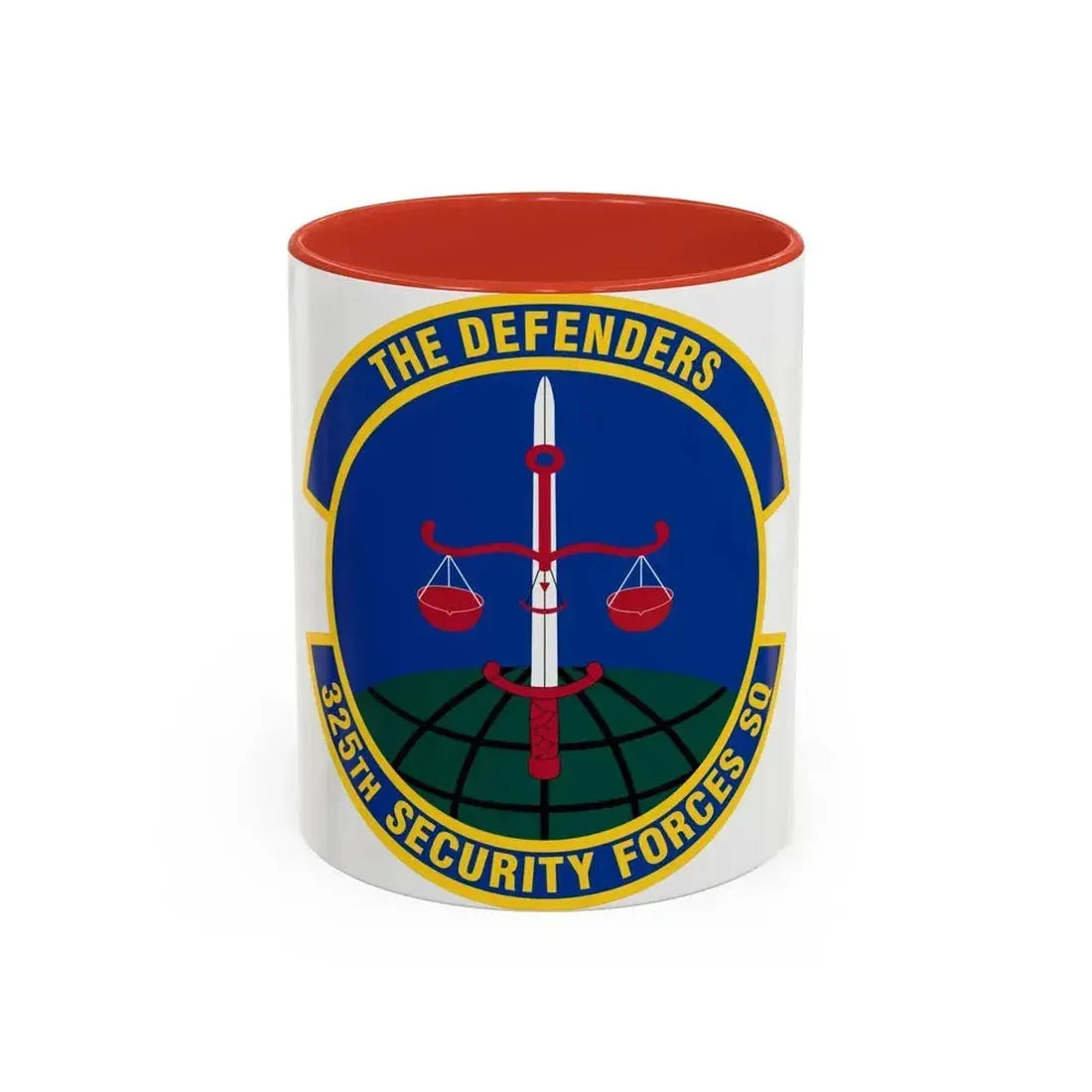 325 Security Forces Squadron ACC (U.S. Air Force) Accent Coffee Mug 11oz Red - Go Mug Yourself