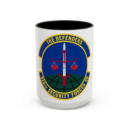 325 Security Forces Squadron ACC (U.S. Air Force) Accent Coffee Mug 15oz Black - Go Mug Yourself
