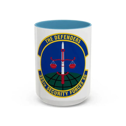 325 Security Forces Squadron ACC (U.S. Air Force) Accent Coffee Mug 15oz Light Blue - Go Mug Yourself