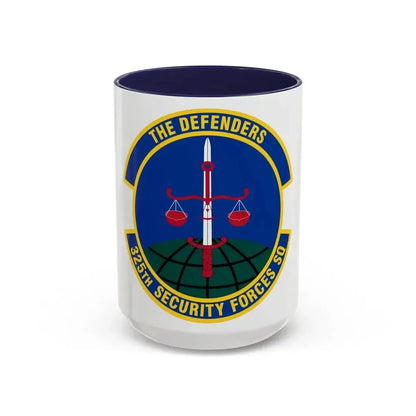 325 Security Forces Squadron ACC (U.S. Air Force) Accent Coffee Mug 15oz Navy - Go Mug Yourself