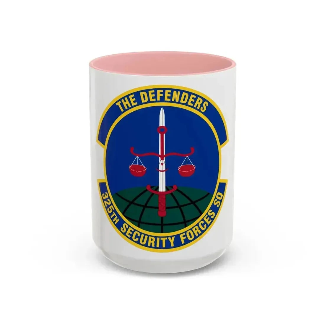 325 Security Forces Squadron ACC (U.S. Air Force) Accent Coffee Mug 15oz Pink - Go Mug Yourself