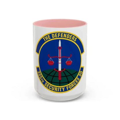 325 Security Forces Squadron ACC (U.S. Air Force) Accent Coffee Mug 15oz Pink - Go Mug Yourself