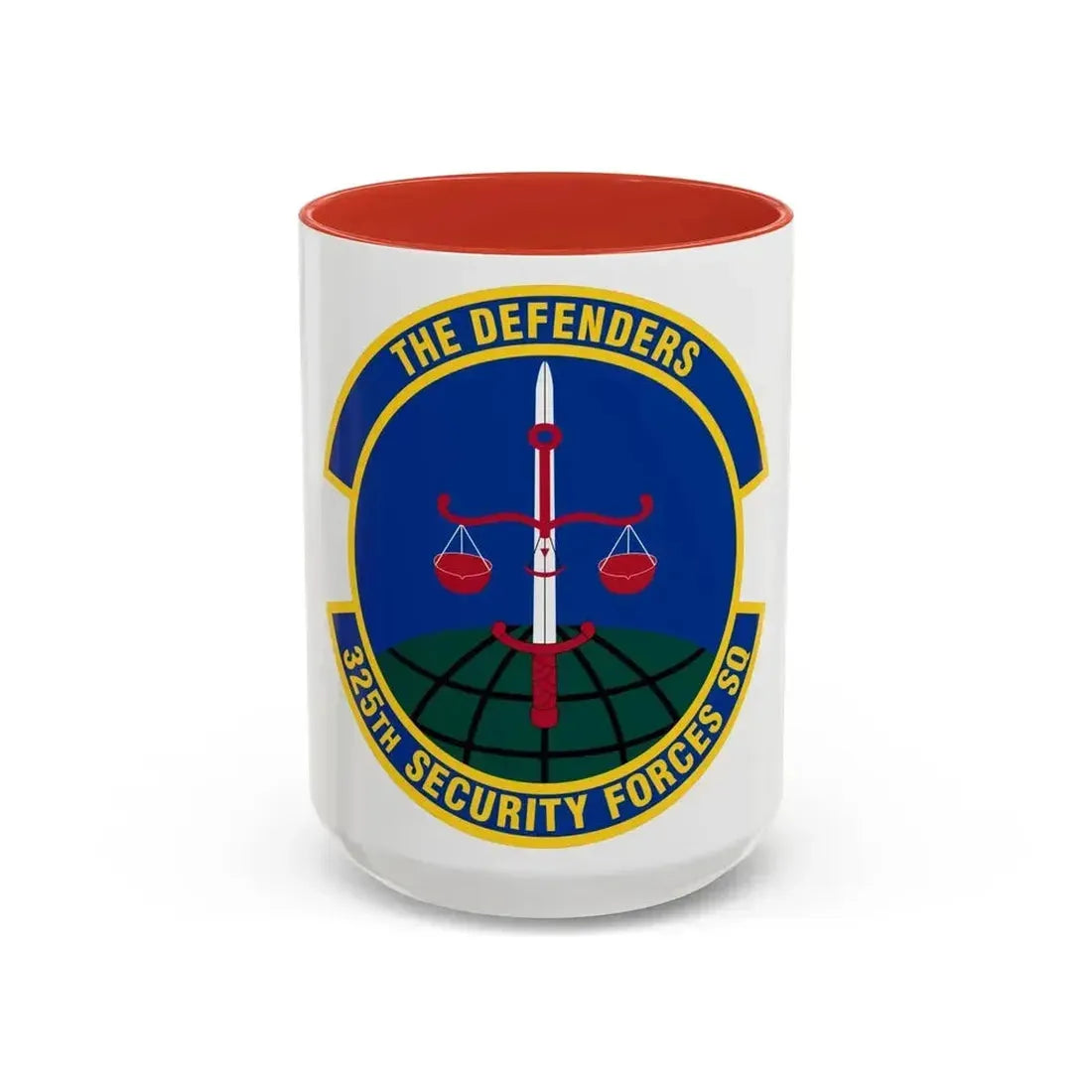 325 Security Forces Squadron ACC (U.S. Air Force) Accent Coffee Mug 15oz Red - Go Mug Yourself