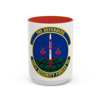 325 Security Forces Squadron ACC (U.S. Air Force) Accent Coffee Mug 15oz Red - Go Mug Yourself