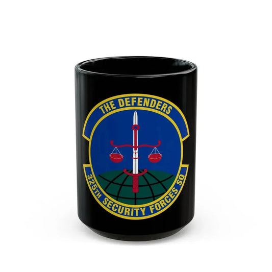325 Security Forces Squadron ACC (U.S. Air Force) Black Coffee Mug 15oz - Go Mug Yourself