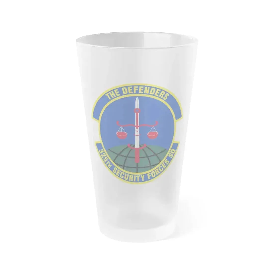 325 Security Forces Squadron ACC (U.S. Air Force) Frosted Pint Glass 16oz 16oz Frosted - Go Mug Yourself