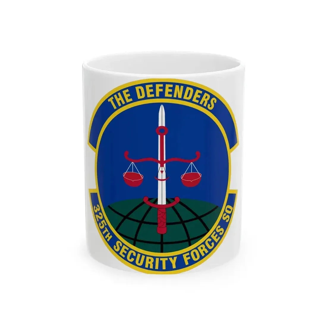 325 Security Forces Squadron ACC (U.S. Air Force) White Coffee Mug 11oz - Go Mug Yourself