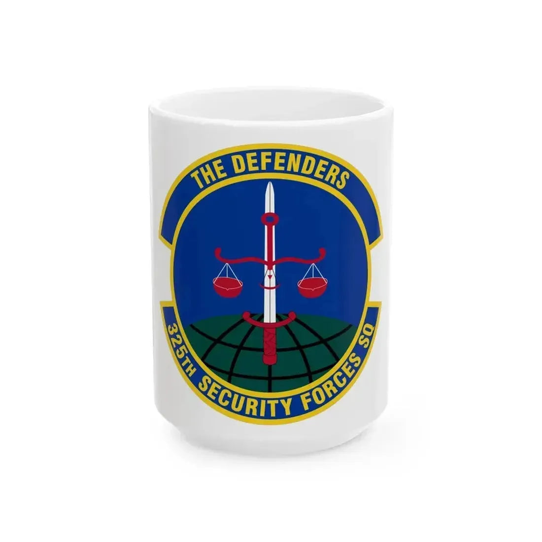 325 Security Forces Squadron ACC (U.S. Air Force) White Coffee Mug 15oz - Go Mug Yourself