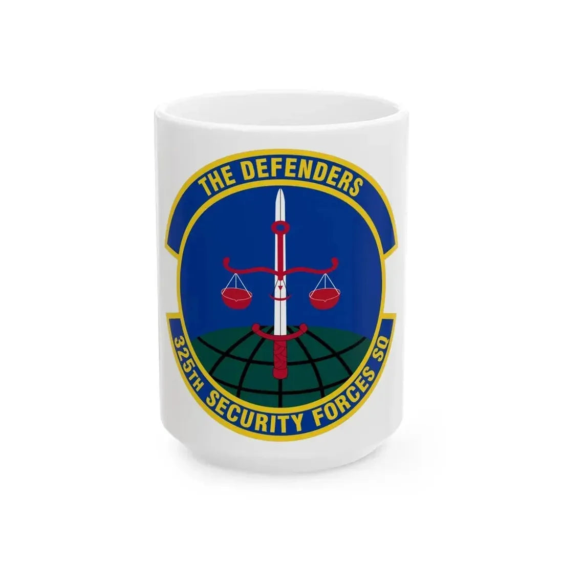 325 Security Forces Squadron ACC (U.S. Air Force) White Coffee Mug 15oz - Go Mug Yourself