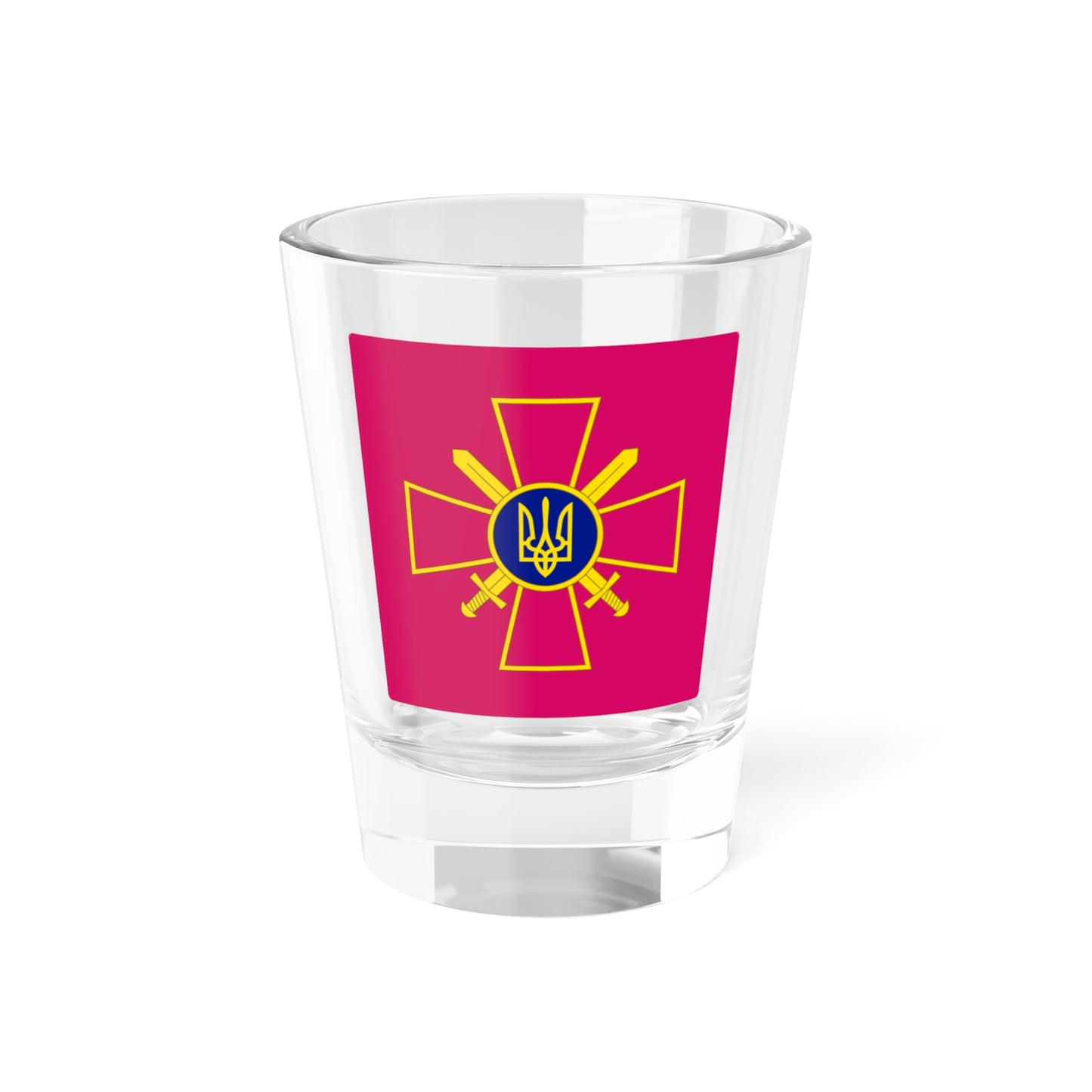 Standard of the Ukrainian Ground Force Commander-in-Chief rect (Ukraine) Shot Glass 1.5oz