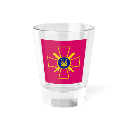 Standard of the Ukrainian Ground Force Commander-in-Chief rect (Ukraine) Shot Glass 1.5oz