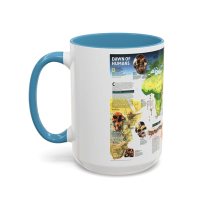 World Map - Dawn of Humans (1997) (Map) Accent Coffee Mug