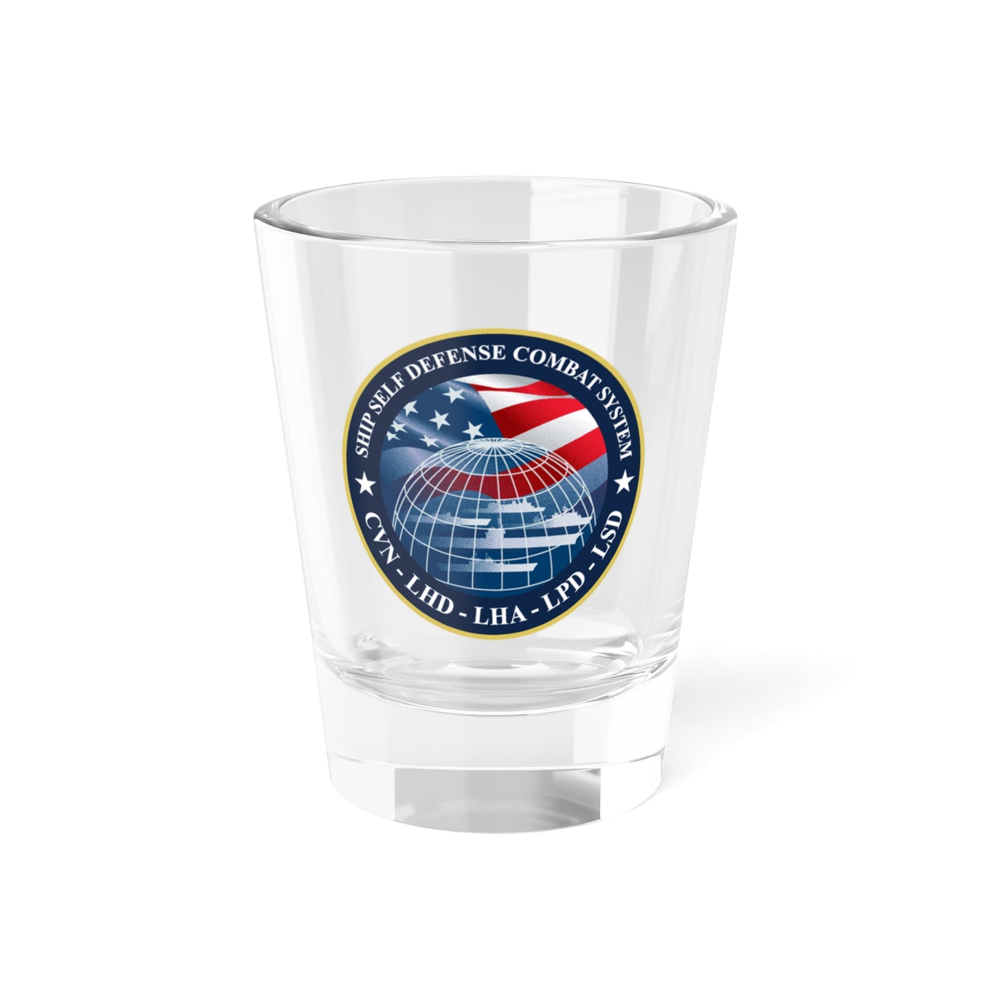 Ship Self Defense Combat System (U.S. Navy) Shot Glass 1.5oz