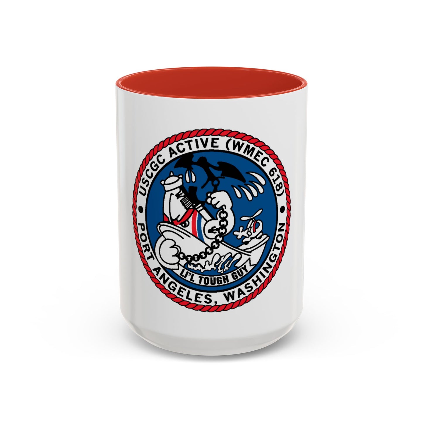 USCGC Active WMEC 618 Port Angeles WA (U.S. Coast Guard) Accent Coffee Mug