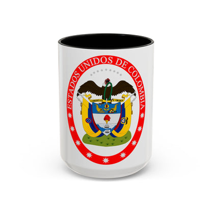 Coat of arms of the United States of Colombia - Accent Coffee Mug