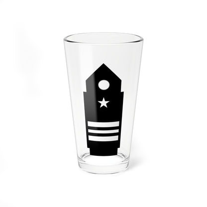 SS.OO.7.  CDE   CASACA   (Chile) (Military Rank) Pint Glass 16oz