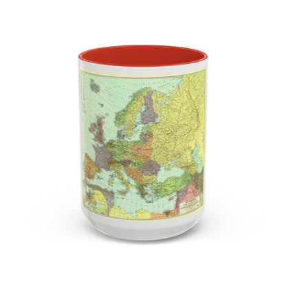 Europe and the Near East (1929) (Map) Accent Coffee Mug