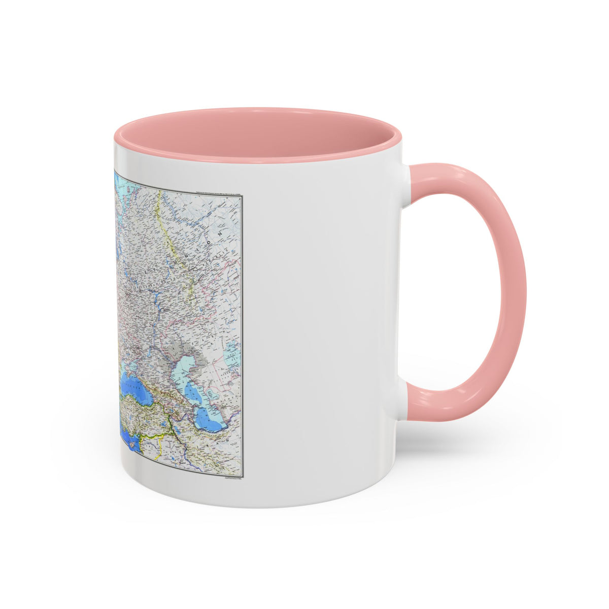 Europe (1983) (Map) Accent Coffee Mug