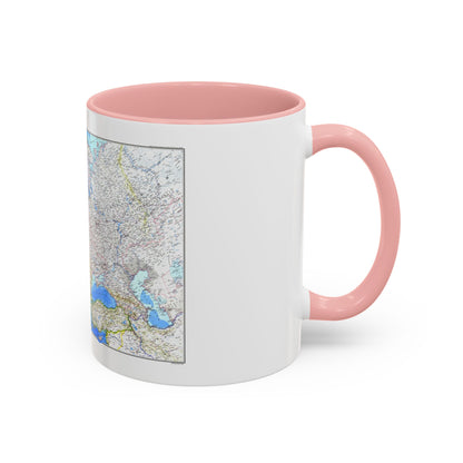 Europe (1983) (Map) Accent Coffee Mug
