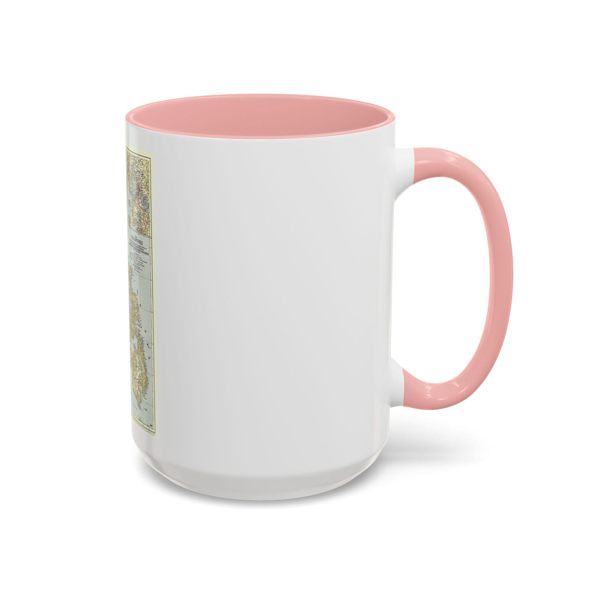 Philippines, The (1945) (Map) Accent Coffee Mug