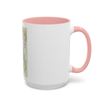 Philippines, The (1945) (Map) Accent Coffee Mug