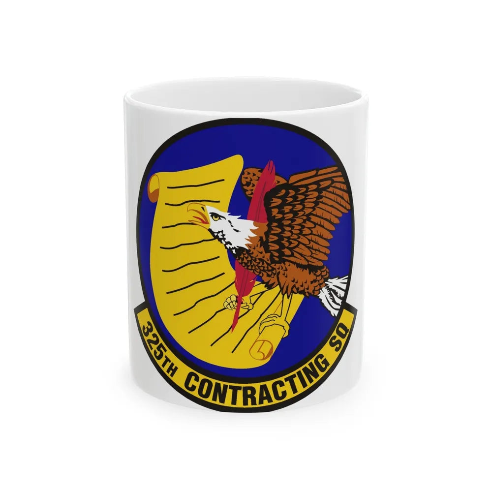 325th Contracting Squadron (U.S. Air Force) White Coffee Mug-11oz-Go Mug Yourself