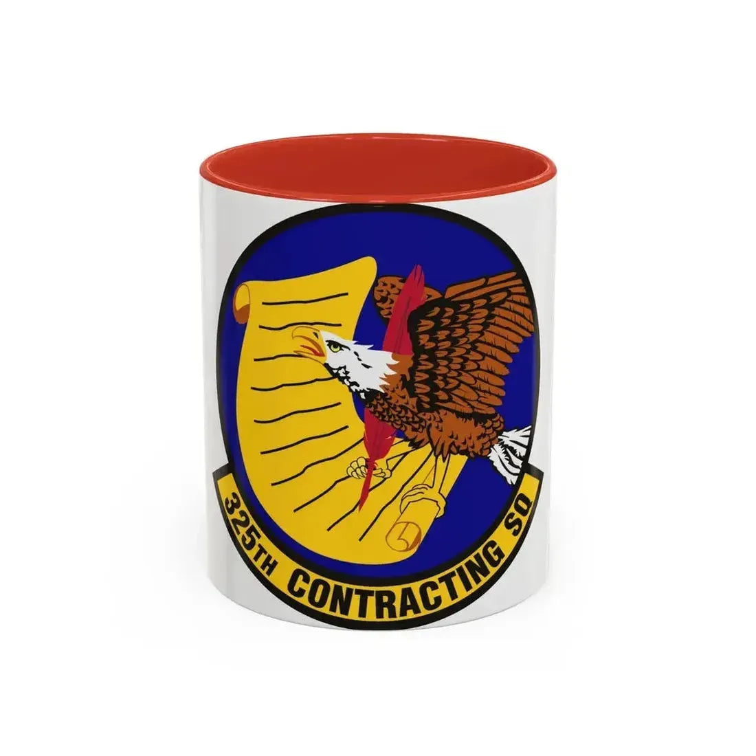 325th Contracting Squadron (U.S. Air Force) Accent Coffee Mug 11oz Red - Go Mug Yourself