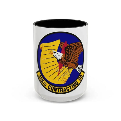 325th Contracting Squadron (U.S. Air Force) Accent Coffee Mug 15oz Black - Go Mug Yourself