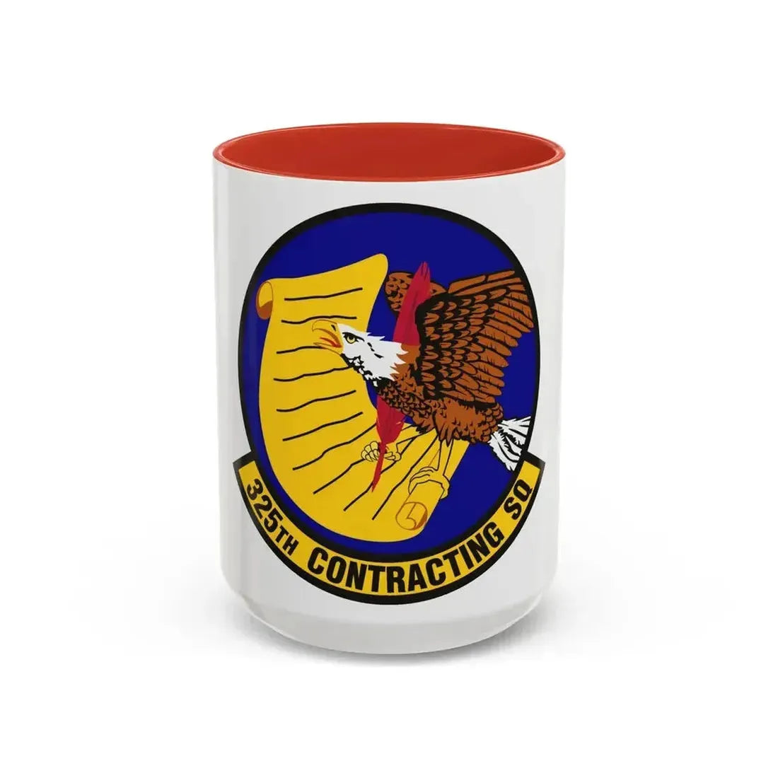 325th Contracting Squadron (U.S. Air Force) Accent Coffee Mug 15oz Red - Go Mug Yourself