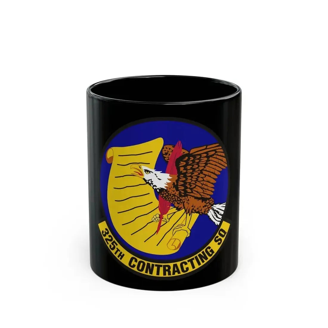 325th Contracting Squadron (U.S. Air Force) Black Coffee Mug 11oz - Go Mug Yourself
