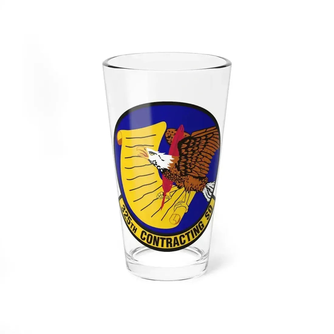 325th Contracting Squadron (U.S. Air Force) Pint Glass 16oz 16oz - Go Mug Yourself