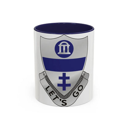 325th Infantry Regiment (U.S. Army) Accent Coffee Mug-11oz-Navy-Go Mug Yourself