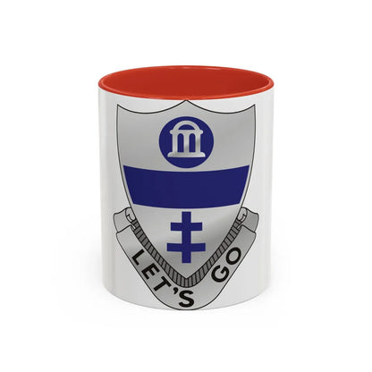 325th Infantry Regiment (U.S. Army) Accent Coffee Mug-11oz-Red-Go Mug Yourself