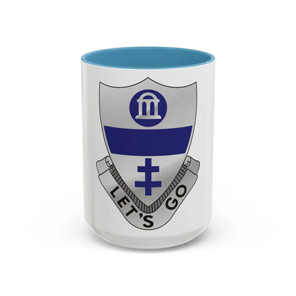 325th Infantry Regiment (U.S. Army) Accent Coffee Mug-15oz-Light Blue-Go Mug Yourself