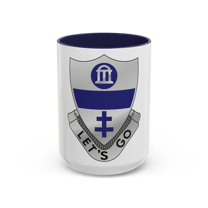 325th Infantry Regiment (U.S. Army) Accent Coffee Mug-15oz-Navy-Go Mug Yourself