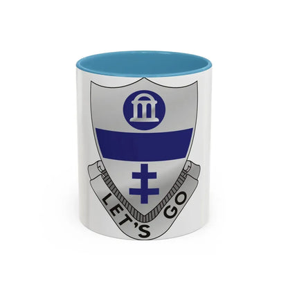 325th Infantry Regiment (U.S. Army) Accent Coffee Mug 11oz Light Blue - Go Mug Yourself