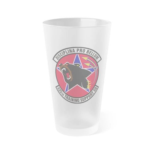 325th Training Support Squadron (U.S. Air Force) Frosted Pint Glass 16oz-16oz-Frosted-Go Mug Yourself