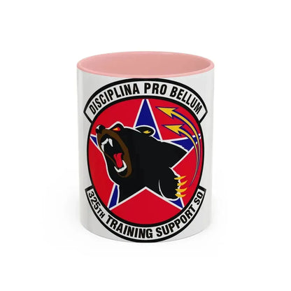 325th Training Support Squadron (U.S. Air Force) Accent Coffee Mug 11oz Pink - Go Mug Yourself
