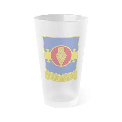 326 Airborne Engineer Battalion (U.S. Army) Frosted Pint Glass 16oz-Go Mug Yourself