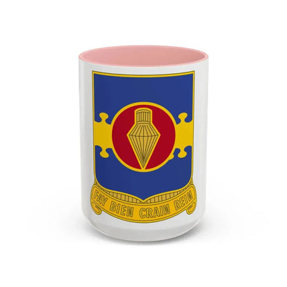 326 Airborne Engineer Battalion (U.S. Army) Accent Coffee Mug 15oz Pink - Go Mug Yourself