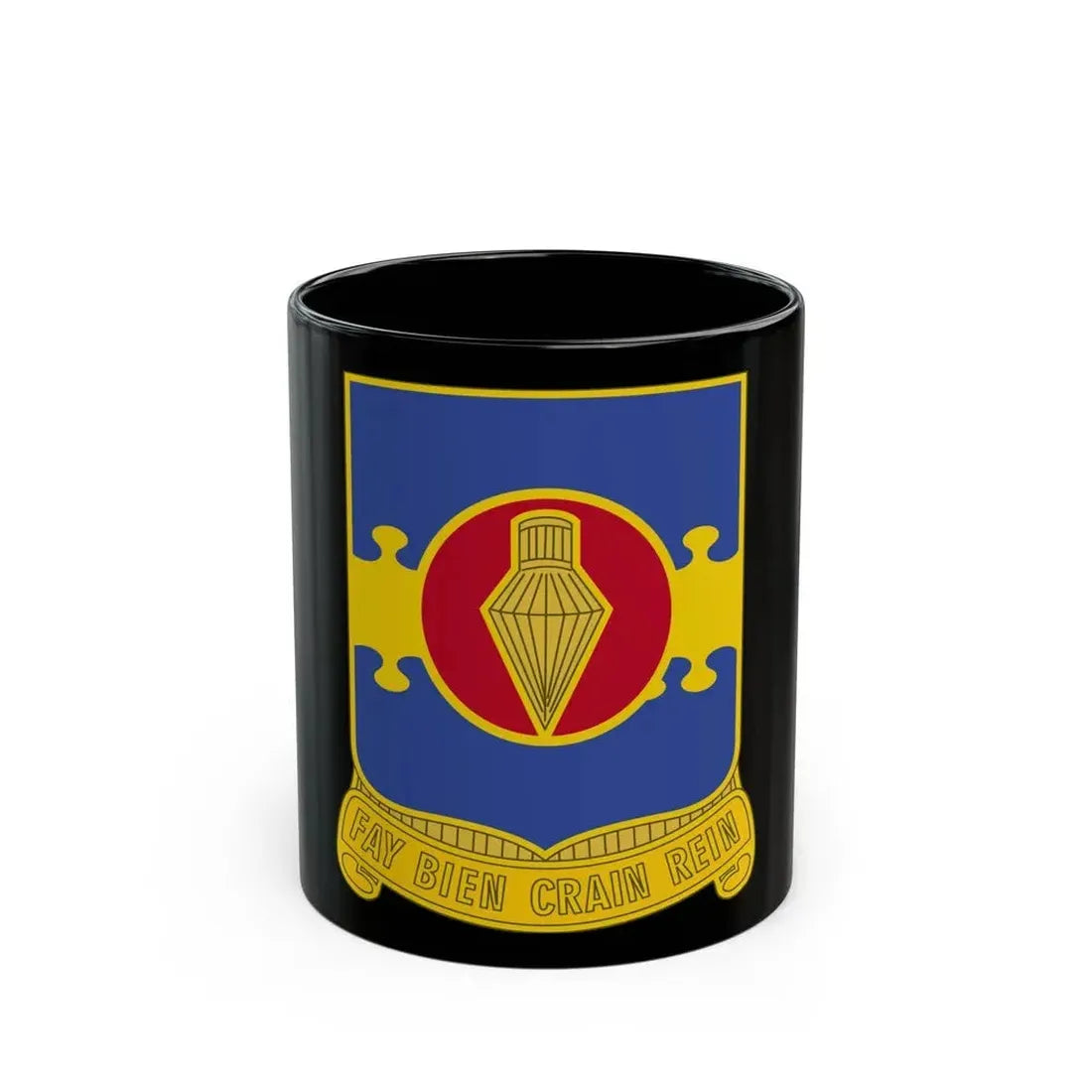 326 Airborne Engineer Battalion (U.S. Army) Black Coffee Mug - Go Mug Yourself