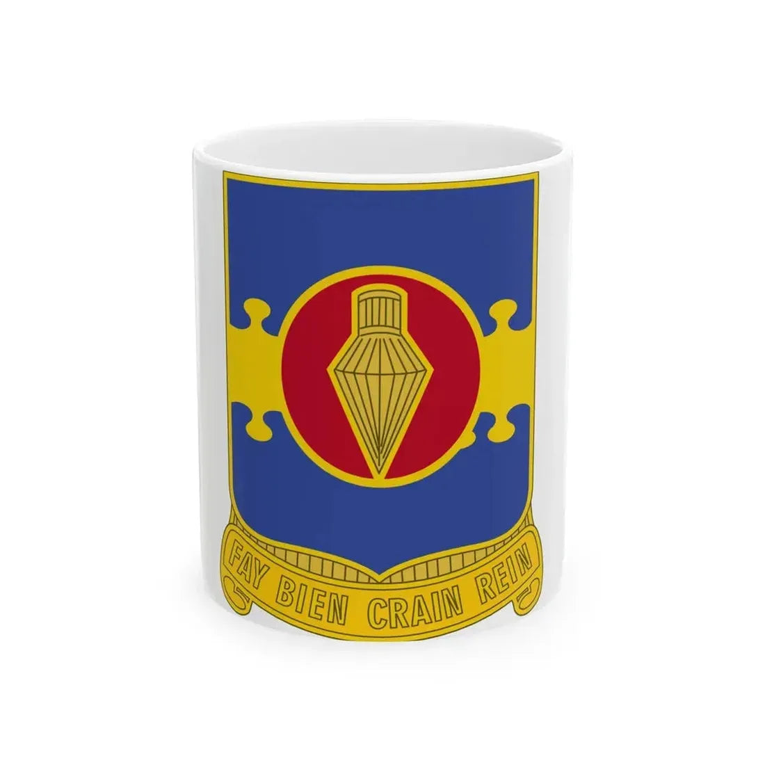 326 Airborne Engineer Battalion (U.S. Army) White Coffee Mug - Go Mug Yourself