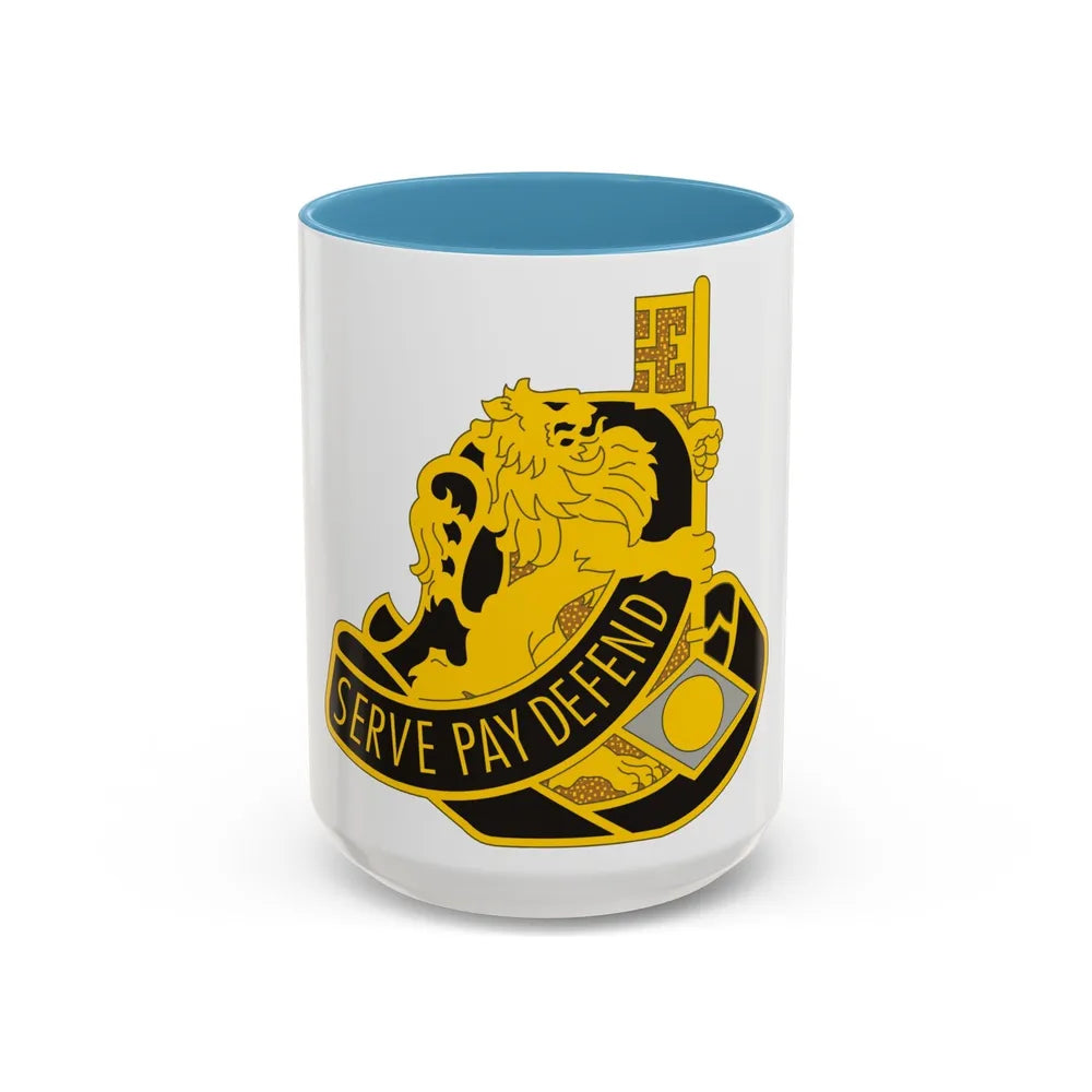 326 Finance Group (U.S. Army) Accent Coffee Mug-15oz-Light Blue-Go Mug Yourself