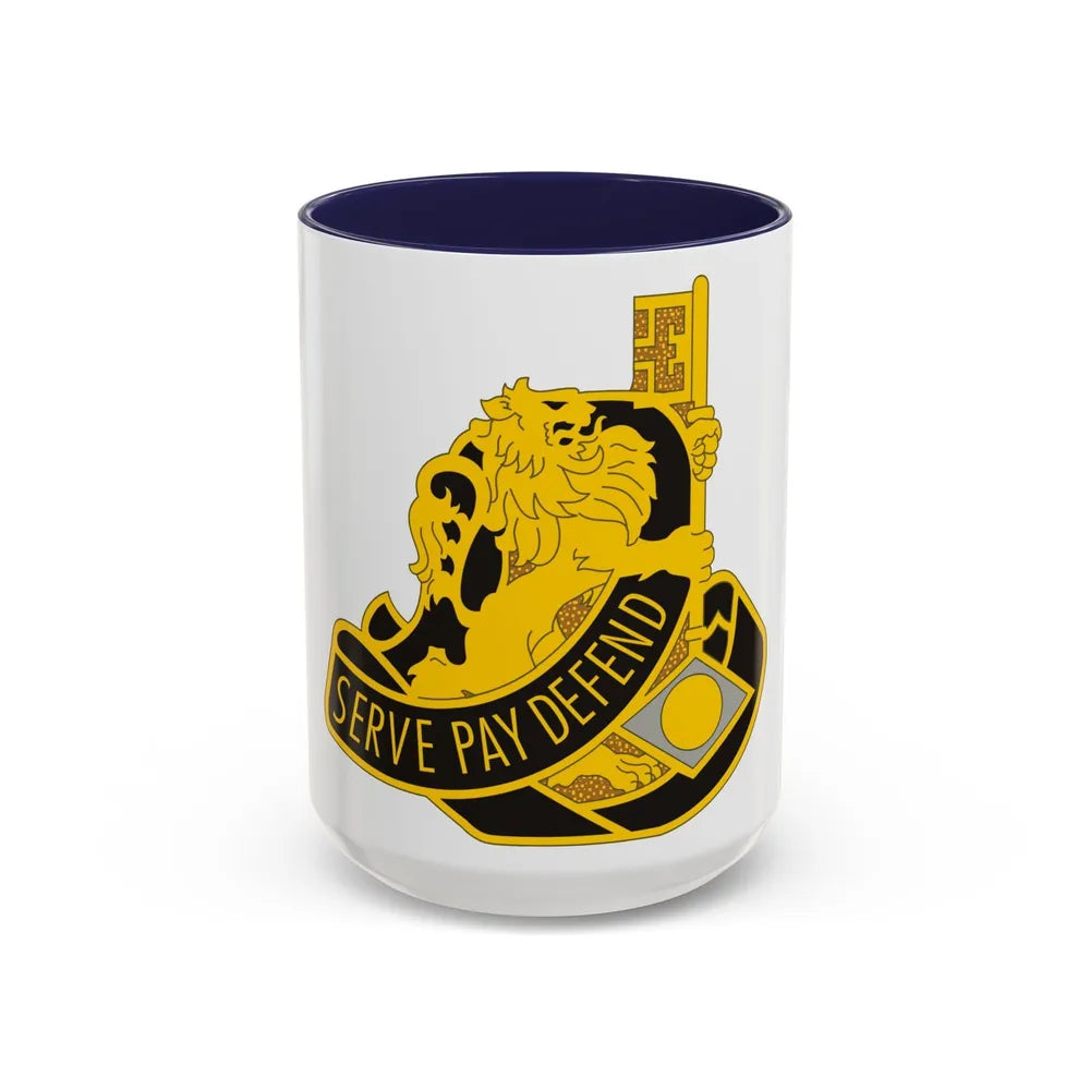 326 Finance Group (U.S. Army) Accent Coffee Mug-15oz-Navy-Go Mug Yourself