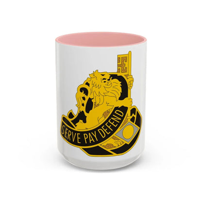 326 Finance Group (U.S. Army) Accent Coffee Mug-15oz-Pink-Go Mug Yourself