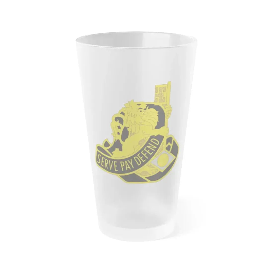 326 Finance Group (U.S. Army) Frosted Pint Glass 16oz Default Title - Go Mug Yourself